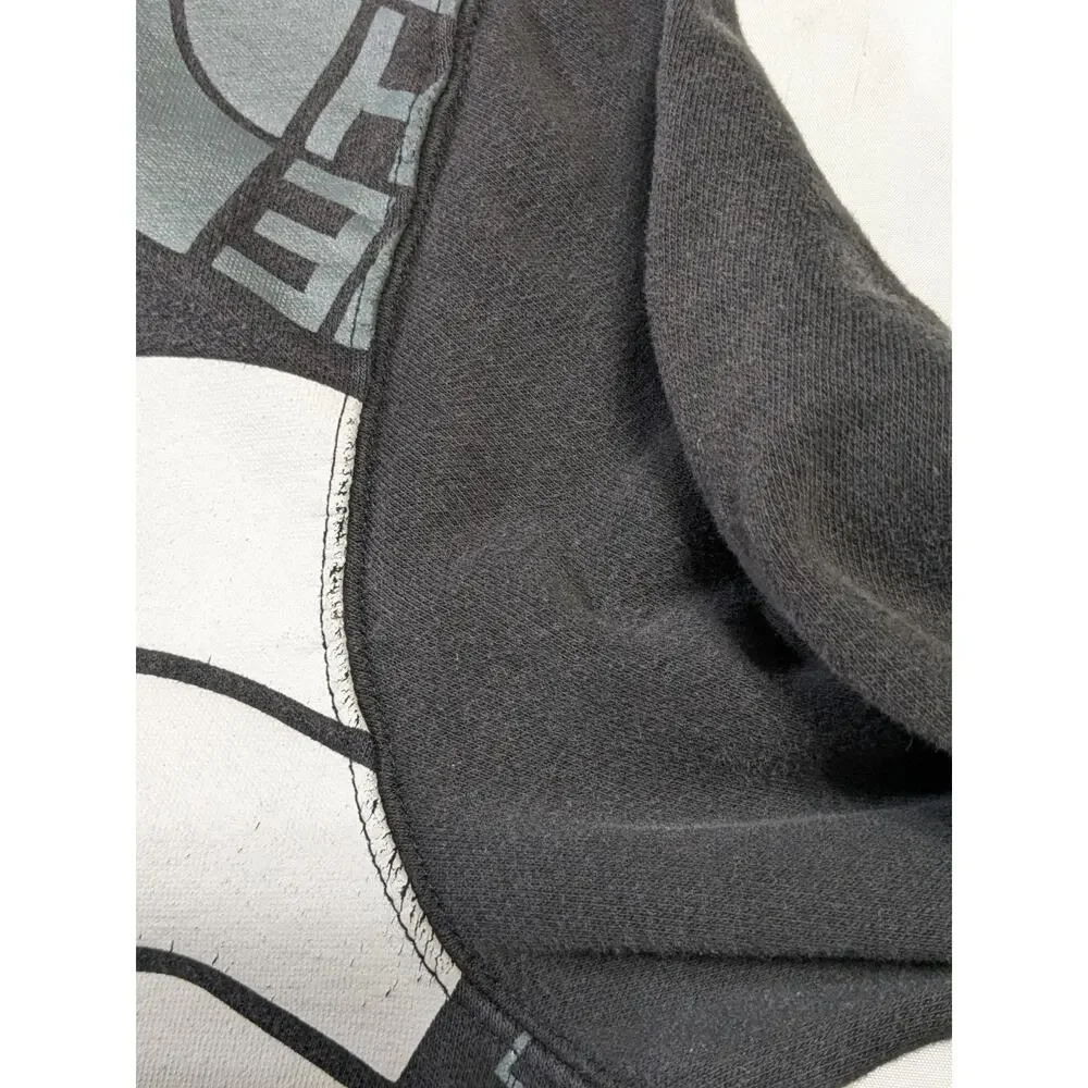 The North Face Men’s Sweatshirt Medium Black Graphic Logo Crewneck Pullover